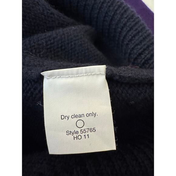 J.Crew 100% Merino Wool Colorblock Knit Mockneck Pullover Sweater Small - Picture 7 of 7